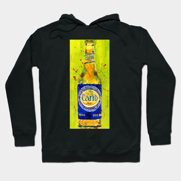 Caribbean Lager  Bar Deco Hoodie by dfrdesign